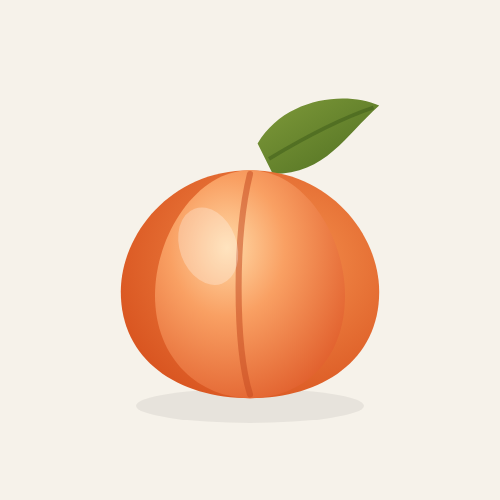 Illustration of an Okanagan peach